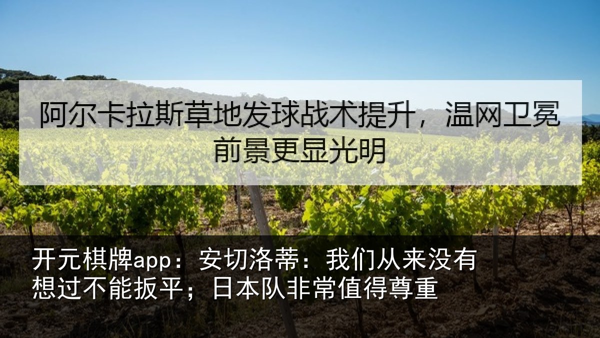 开元棋牌app：安切相关情况想过相关情况常值得尊重